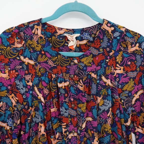 Colorful Patterned Women's Top - Picture 6 of 16